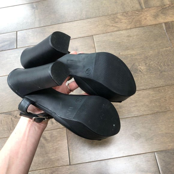 Bongo Platform Sandal Chunky Leather 90s - Picture 4 of 8